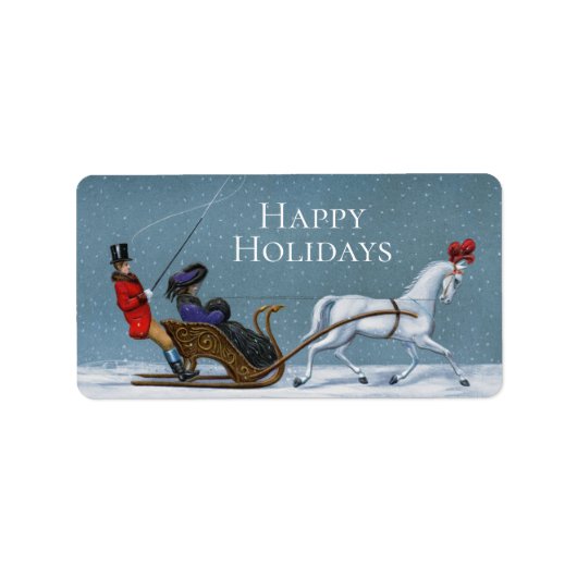 Étiquette Voyageurs d'hiver (Devant)