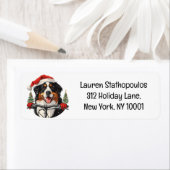 Étiquette VTT bernois de Noël (En situation)