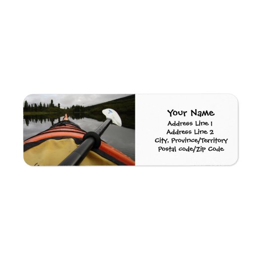 Étiquette Vue De Mon Kayak (Devant)