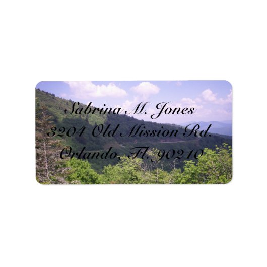 Étiquette Vue Extraordinaire De Blue Ridge (Devant)