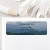 Étiquette Vue montagne (En situation)