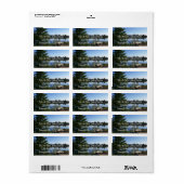 Étiquette Vue sur le lac Sprague (Feuille entière)