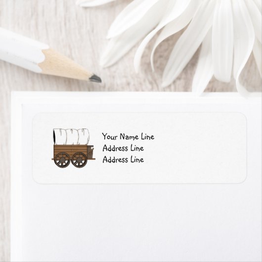 Étiquette Wagon couvert - Ouest (En situation)