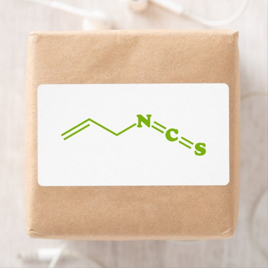 Étiquette Wasabi Allyl Isothiocyanate Molecular Formula (En situation)