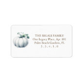 Étiquette Watercolor (Devant)