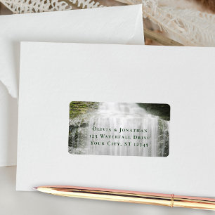 Étiquette Waterfall Country Outdoor Mariage Adresse