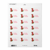 Étiquette Watermelon 1er anniversaire (Feuille entière)