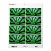 Étiquette Watermelon Football / Soccer Ball (Feuille entière)