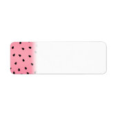 Étiquette Watermelon Graines noires Vibes été Juicy Rose (Devant)