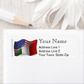 Étiquette Waving Flag (En situation)