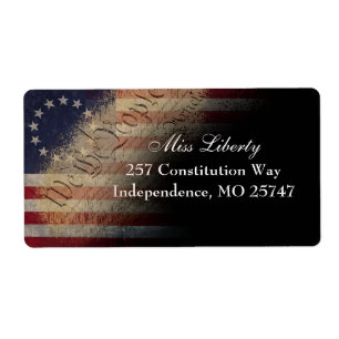 Étiquette We The People Betsy Ross American Flag Adresse
