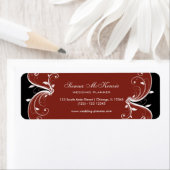 Étiquette Wedding planner Swirl (En situation)