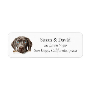 Étiquette Weimaraner Chien race Amateurs d'animaux domestiqu