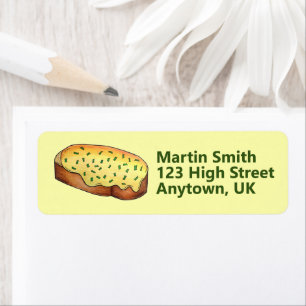 Étiquette Welsh Rarebit Savoureux Fromage Toast British Food