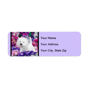 Étiquette West Highland White Terrier Peinture Chien Art