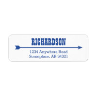 Western Cowboy Arrow Poster Recherché Navy Blue