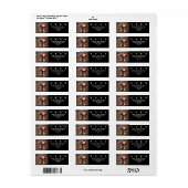 Étiquette Western Cowboy Boots Floral Mariage élégant (Feuille entière)