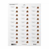 Étiquette Western Hat and Lasso Graduation return address (Feuille entière)