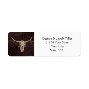 Étiquette Western Rustic Mariage Vintage Enregistrer la date