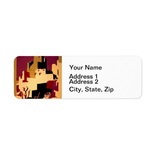 Étiquette Western Southwest Pueblo WPA National (Devant)