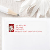 Étiquette Westie Laisse-Le Neiger ! Adresse expéditeur (En situation)