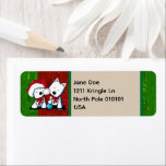 Étiquette Westie Terrier Duo Christmas Labels<br><div class="desc">KiniArt Westie Terrier dogs by Contemporary PUP Artist,  KiniArt.  © Kim Niles,  KiniArt™ - All Rights Reserved.</div>
