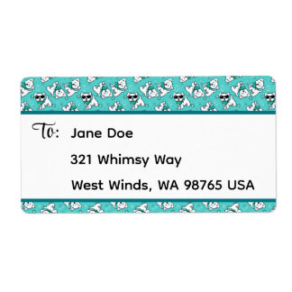 Étiquette Westies Cutieface KiniArt