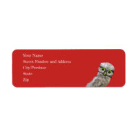 Whimsical and Adorable Blue Burrowing Owl Art