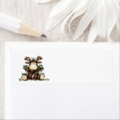 Étiquette Whimsical Christmas Address Labels (En situation)
