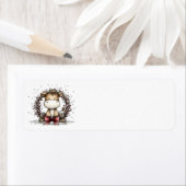 Étiquette Whimsical Christmas Address Labels (En situation)