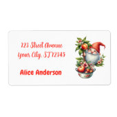 Étiquette Whimsical Garden One Year Old (Devant)