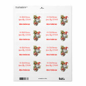 Étiquette Whimsical Garden One Year Old (Feuille entière)