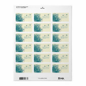 Étiquette Whimsical Musical Bumble Bee Save the Date Étiquet (Feuille entière)