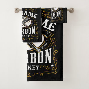 Étiquette Whiskey personnalisé Bourbon Vintage Gun