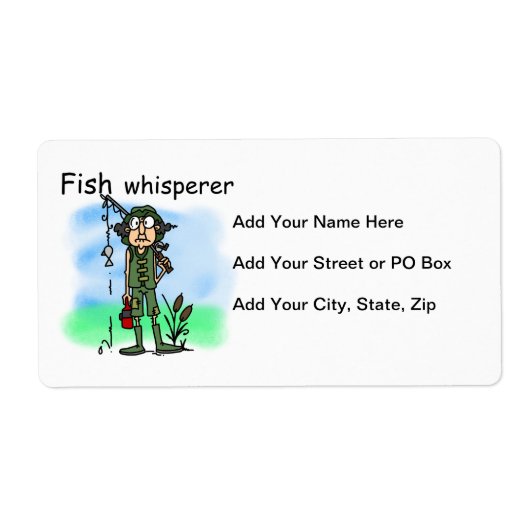 Étiquette Whisperer de poissons (Devant)