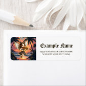 Étiquette Whispering Strings of the Sunset Fairy. (En situation)