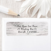 Étiquette White Birch Rustique Pays Ferme Pays Chic (En situation)