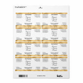 Étiquette White & Gold Cosmetics Dropper Bottle Label (Feuille entière)