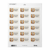 Étiquette White Golden Retriever Dog (Feuille entière)