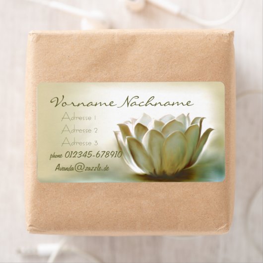 Étiquette White lotus (En situation)