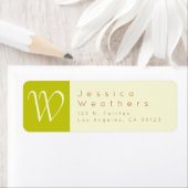 Étiquette White Nectar, Sandy Orange & Lime Adresse de retou (En situation)