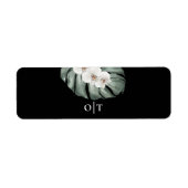 Étiquette White Orchids Tropical Wedding Cigar Band (Devant)