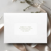 Étiquette White | Simple Wedding Address