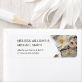 Étiquette White Textured Roses | Wedding (En situation)