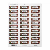 Étiquette Wild Moose Wolf Wilderness Mountain Cabin Rustic (Feuille entière)