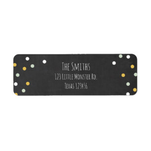 Étiquette Wild Things Gold Crown Adresse de retour Label Boy