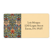 Étiquette William Morris (Devant)