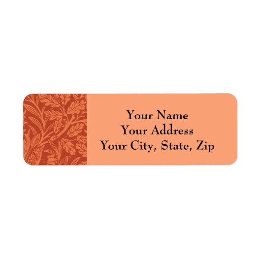 Étiquette William Morris Acorn Fond d'écran Nature Design (Devant)