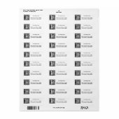 Étiquette William Morris Alphabet "F" (Feuille entière)