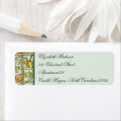 Étiquette William Morris Bird & Flower Return Adresse Labels (En situation)